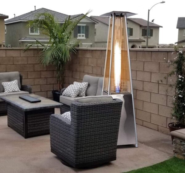 BU-KO Patio Gas Heater Stainless Steel with Bluetooth | Gas Heater,special offer