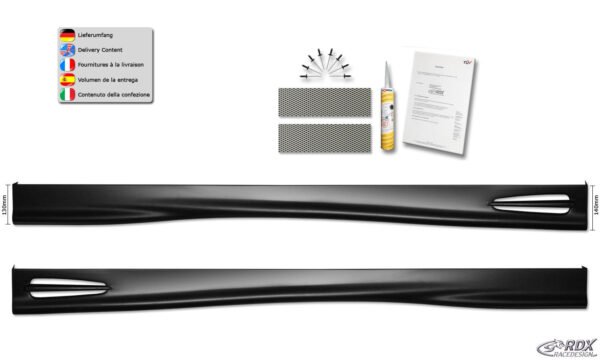 LK Performance side skirts VW Polo 3 / 86c2f "Slim - LK Auto Factors