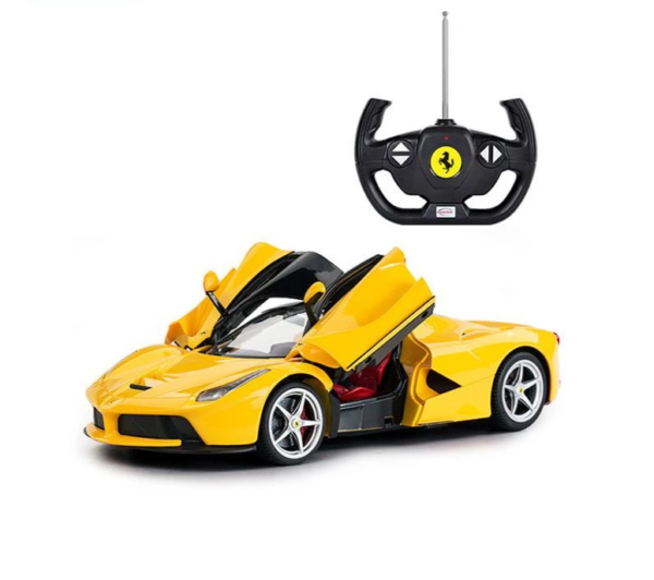 Rastar RC 1:14 Ferrari Laferrari Kids Remote Control Toy Car - Yellow - LK Auto Factors