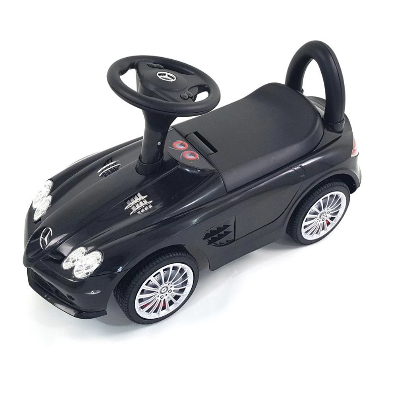Mercedes SLR Push Along Foot to Floor Ride on for Kids - Black - LK Auto Factors