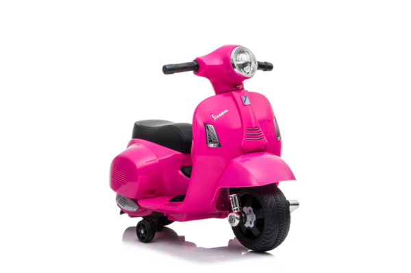 Vespa GTS Licensed 6V Ride On Scooter Bike with Training Wheels Pink | 12v kids ride on,Kids ride on,Motorcycles