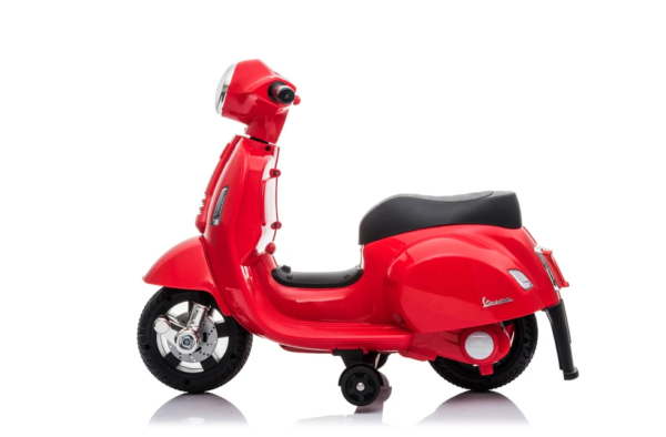 Vespa GTS Licensed 6V Ride On Scooter Bike with Training Wheels Red | 12v kids ride on,Kids ride on,Motorcycles