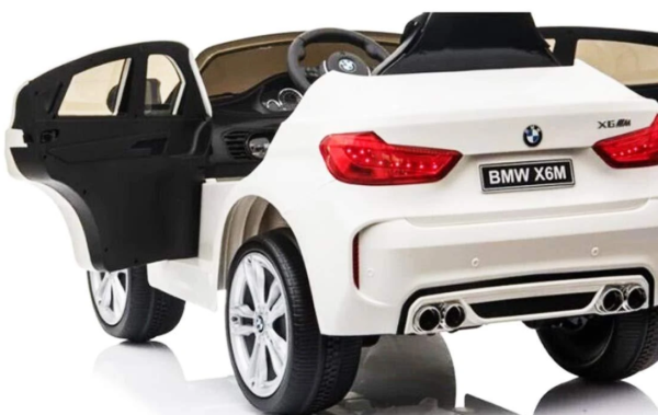 BMW X6M Mini Licensed Ride on Car - 12V 2WD White | 12v kids ride on,Kids ride on,Ride on Car,SALOON & HOT HATCHES