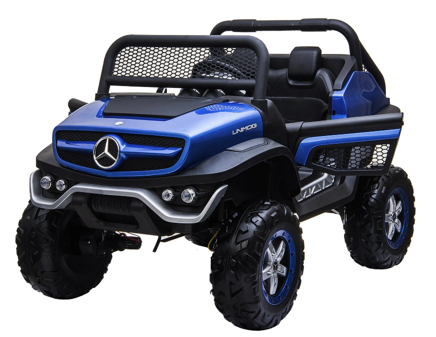 Mercedes Benz UniMog UTV/ATV Buggy - 24V 4WD Blue | 12v kids ride on,4X4,Kids ride on,UTV/ATV Buggy