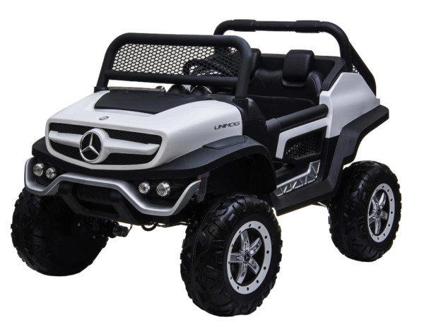 Mercedes Benz UniMog UTV/ATV Buggy - 24V 4WD White | 12v kids ride on,4X4,Kids ride on,UTV/ATV Buggy