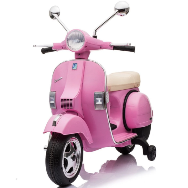 Vespa Licensed PX150 12V Kids Electric Ride on Motorbike Pink | 12v kids ride on,Kids ride on,Motorcycles,Ride on Motorbike