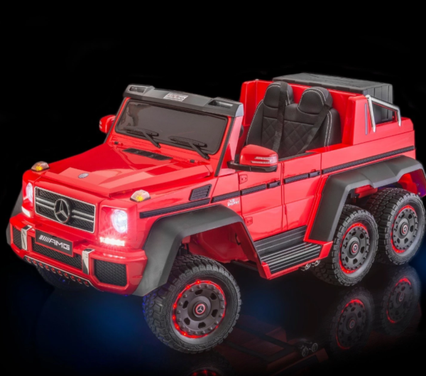 Mercedes G63 Electric Ride on Car 6x6 Jeep with Remote Control - Red - 6 wheels Drive | 12v kids ride on,Electric Ride on Car,Kids ride on,SALOON & HOT HATCHES