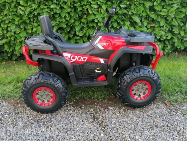 Desert Commander 24v (2 x 12v) Ride On Electric Kids Quad - Four Wheel Drive - EVA Rubber Wheels - Red | 12v kids ride on,Kids ride on,kidsquads,Quad