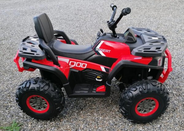 Desert Commander 24v (2 x 12v) Ride On Electric Kids Quad - Four Wheel Drive - EVA Rubber Wheels - Red | 12v kids ride on,Kids ride on,kidsquads,Quad