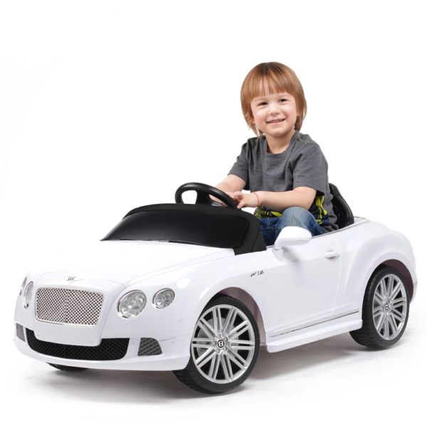 WHITE Bentley GTC 12V Electric Ride On Car | Bentley,SALOON & HOT HATCHES