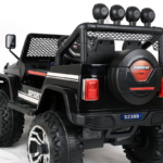S2388 4x4 Kids Electric Ride On Car with Remote Control LED Lights and Music (Black) | 4X4,Car with Remote Control