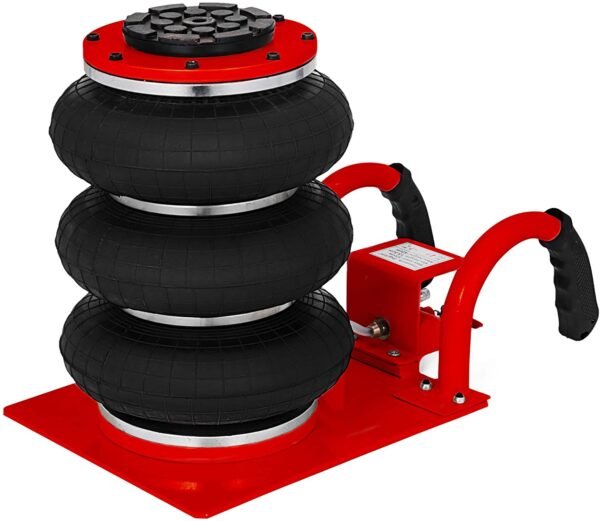 Heavy Duty Triple Bag Air jack 3 Ton Pneumatic Car Jack 6600lbs ( Lifting Up To 16 Inch Height) | partially