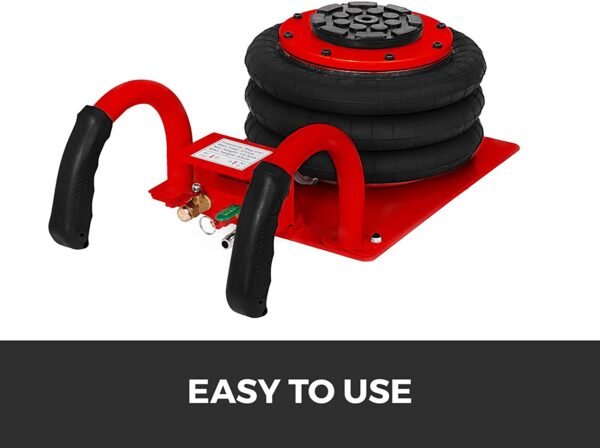 Heavy Duty Triple Bag Air jack 3 Ton Pneumatic Car Jack 6600lbs ( Lifting Up To 16 Inch Height) | partially