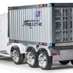 White R/C Four Motor Artic Truck & Trailer - 12V Kids' Electric Ride On