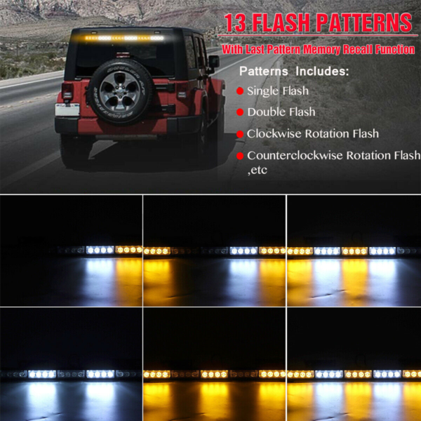 New Lk Performance 23 Inch 20 Led Emergency Warning Flashing Strobe Light Bar Beacon | LED LIGHT,Strobe Light Bar