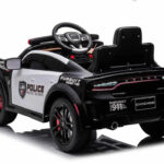 Kids’ 12V Black / White Electric Dodge Police Car – With Microphone, Parental Control & Safety Features
