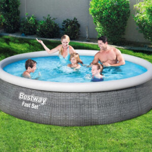 13'X33" RATTAN FAST SET POOL SET