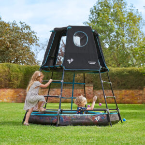 TP Explorer Metal Frame Black with Platform and Den