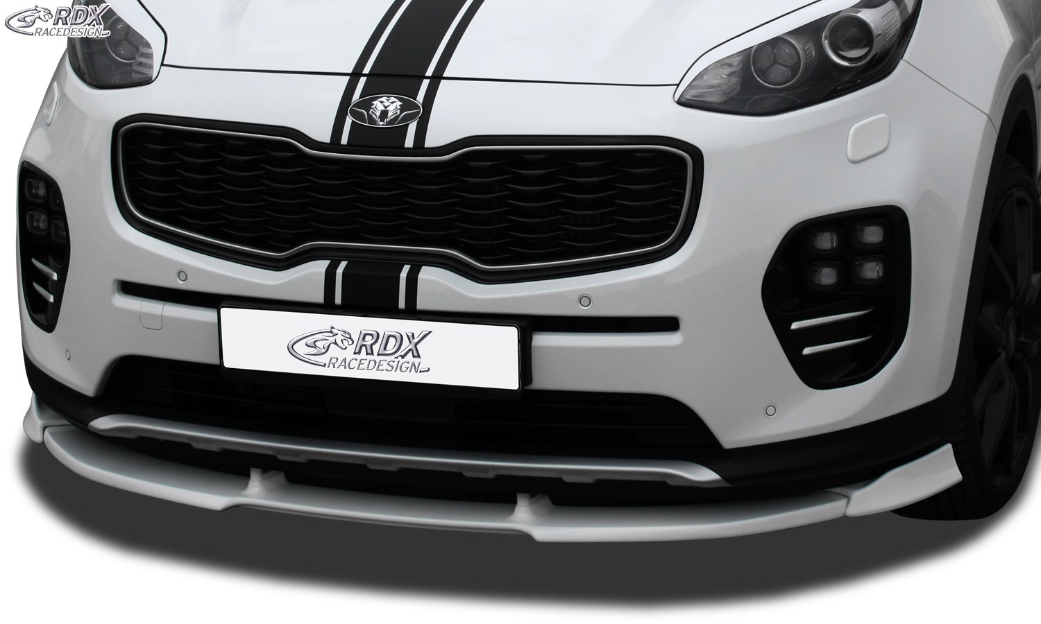 LK Front Spoiler VARIO-X for KIA Sportage (QL/QLE, -2018) Front Lip Splitter