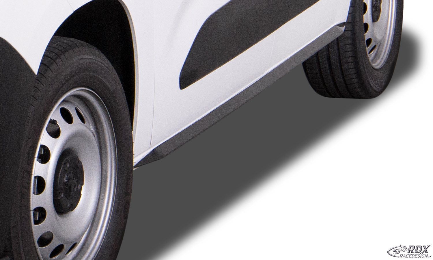 LK Sideskirts for CITROEN Berlingo, PEUGEOT Partner & Rifter, OPEL/VAUXHALL Combo, TOYOTA ProAce City (Type E, 2018+) "Slim"