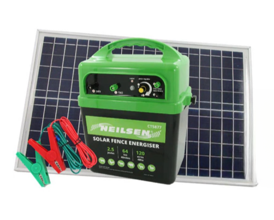Electric Fence Solar Energiser With Battery | Powers up to 120 acres | Max Length 64KM